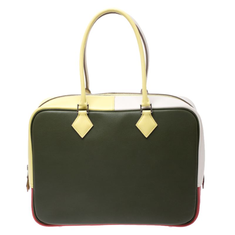 مملوكة مسبقًا Hermes Multicolor Swift Leather Palladium Hardware Plume 32 Bag