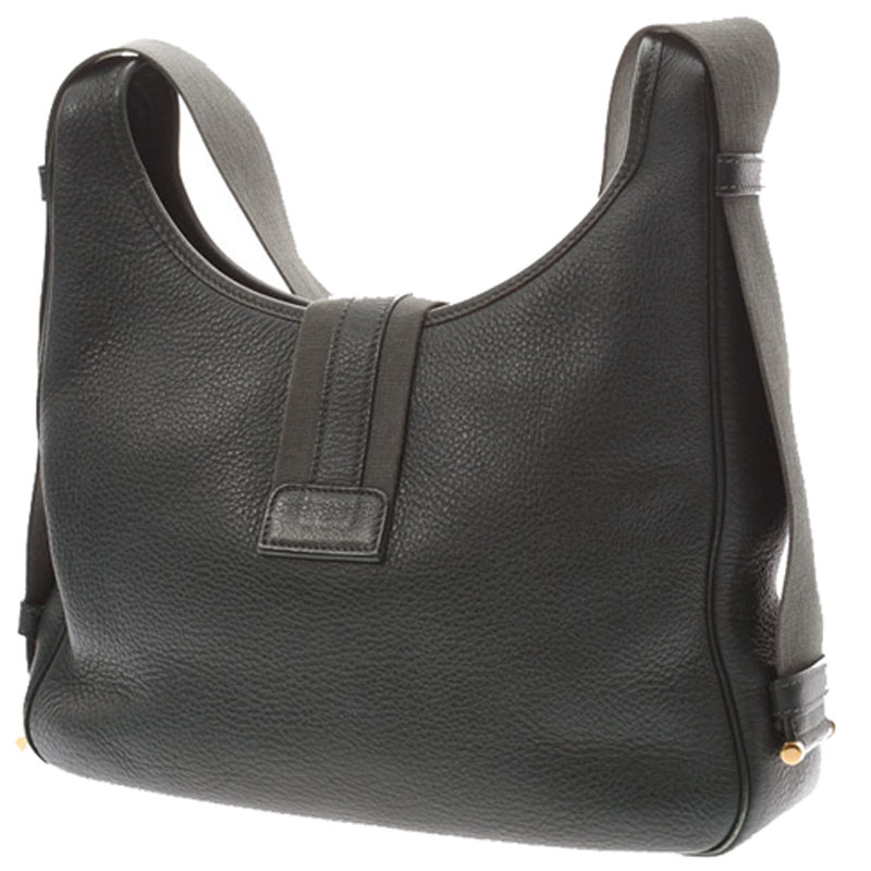 

Hermes Green Clemence Leather Shoulder Bag