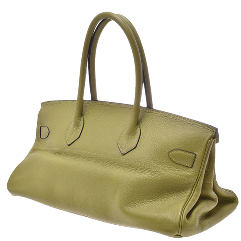 

Hermes Anise Green Clemence Leather Palladium Hardware Shoulder Birkin 42 Bag
