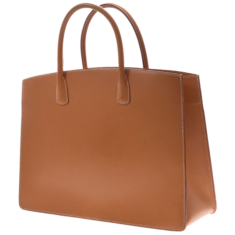 

Hermes Natural Vache Leather Bag, Brown