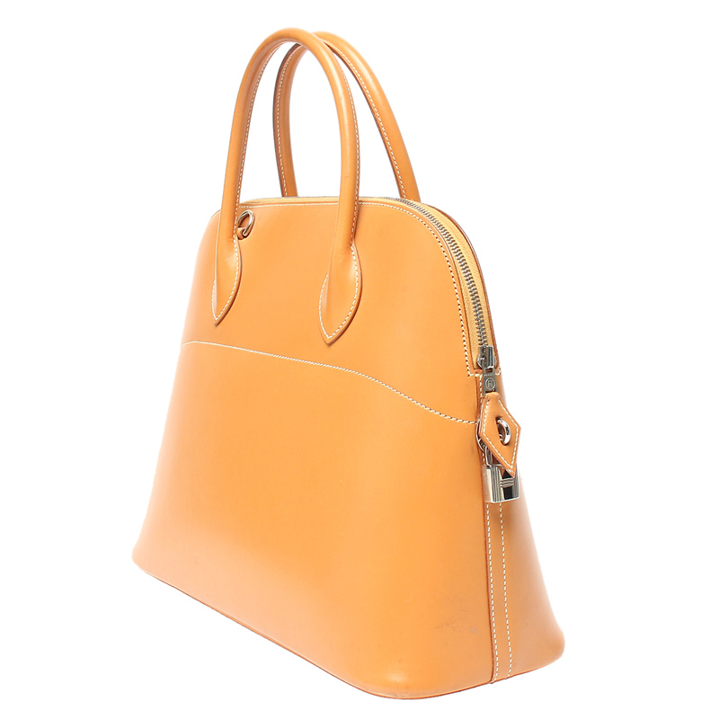 

Hermes Brown Leather Bolide 35 Bag