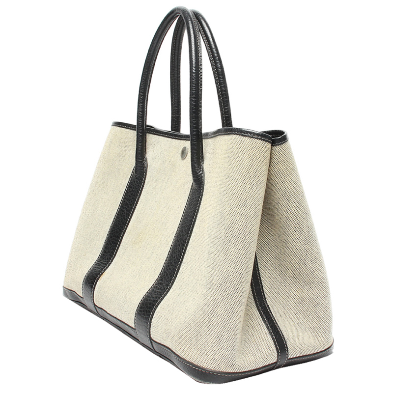 

Hermes Beige Canvas Garden Party Tote Bag PM