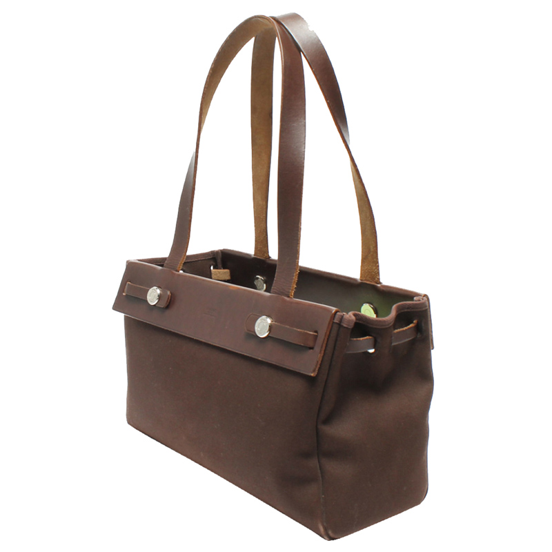 

Hermes Brown Cabas PM Shoulder Bag