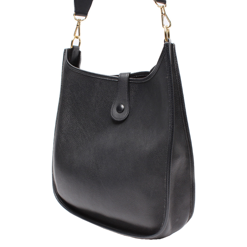 

Hermes Black Taurillon Clemence Leather Evelyn Bag