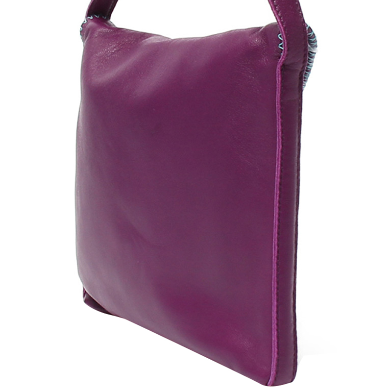 

Hermes Purple/Blue Leather Sac Pom Shoulder Bag