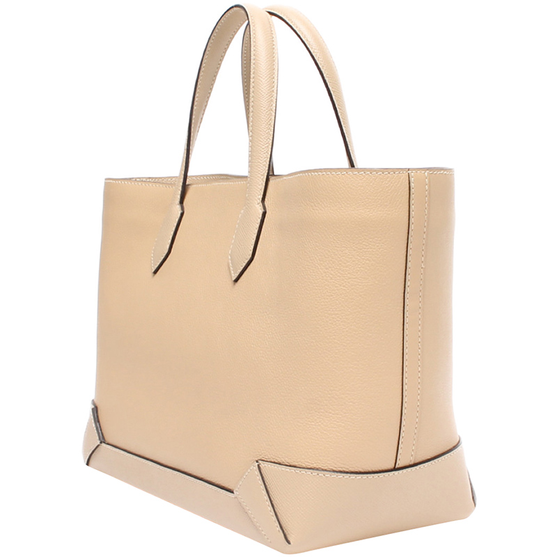 

Hermes Beige Epson Leather Tote Bag
