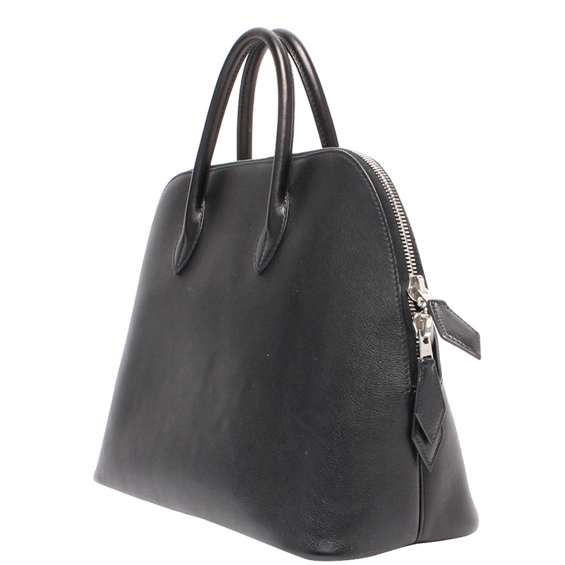 

Hermes Black Leather Bolide 30 Bag