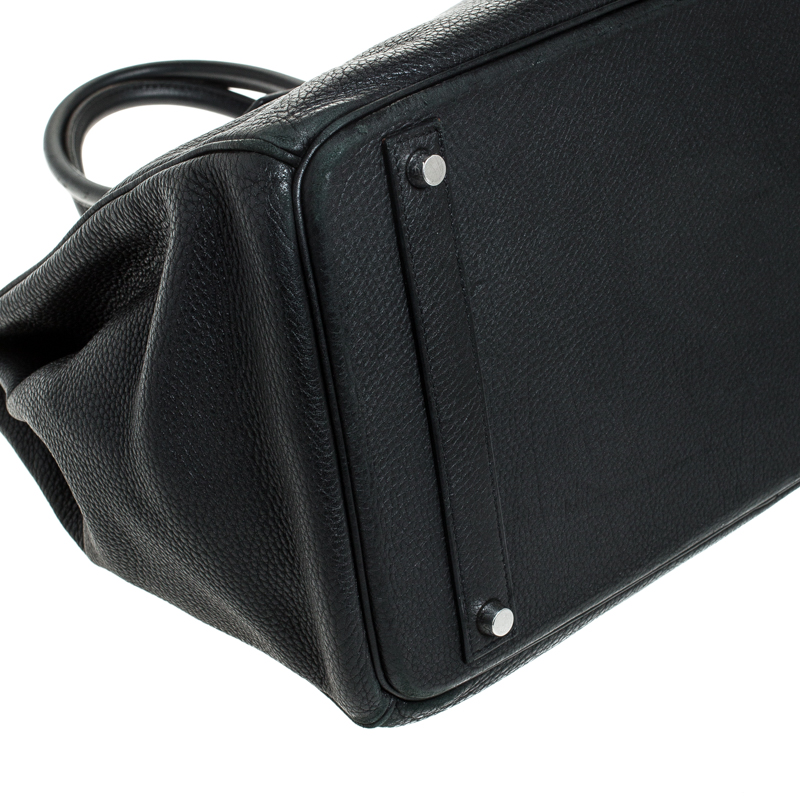 Hermes　Birkin bag 40　Black　Togo leather　Silver hardware
