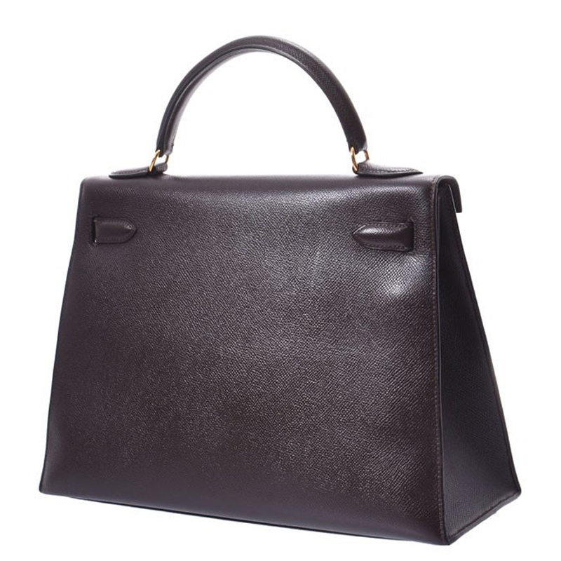 

Hermes Brown Epsom Leather Gold Hardware Kelly Sellier 32 Bag