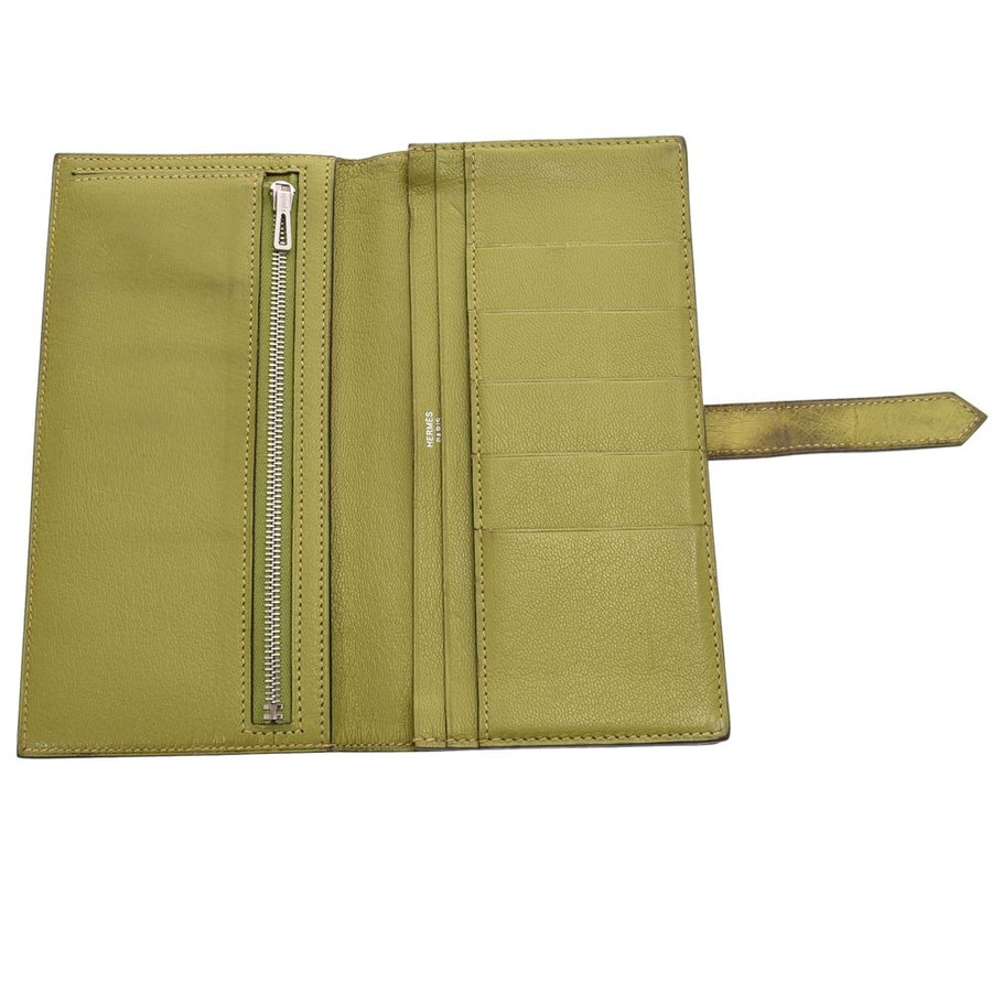 

Hermes Green Ostrich Leather Wallet
