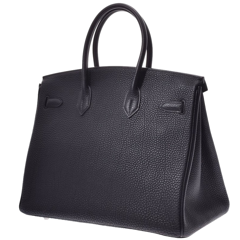 

Hermes Black Togo Leather Palladium Hardware Birkin 35 Bag