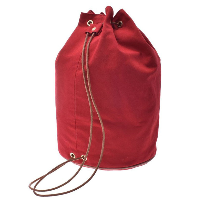 

Hermes Red Canvas Shoulder Bag
