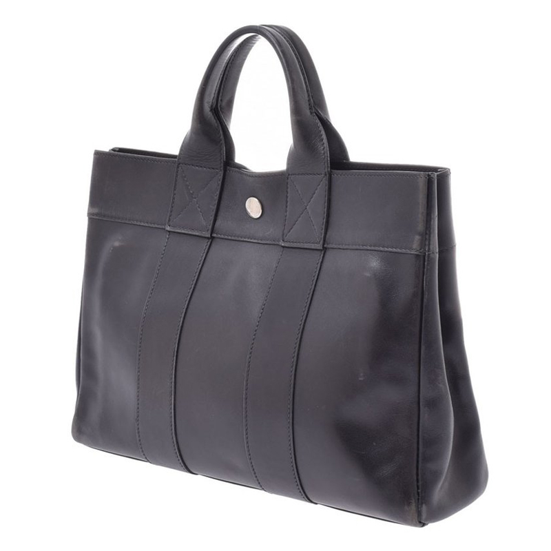 

Hermes Black Leather Herline PM Bag