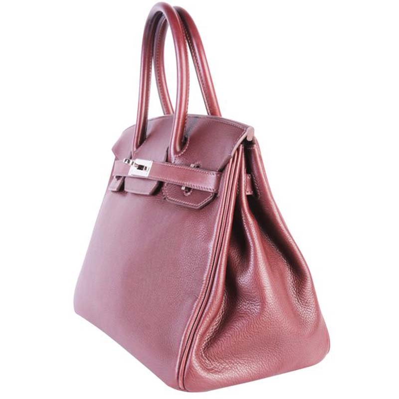 

Birkin Brown Togo Leather Palladium Hardware Birkin 30 Bag