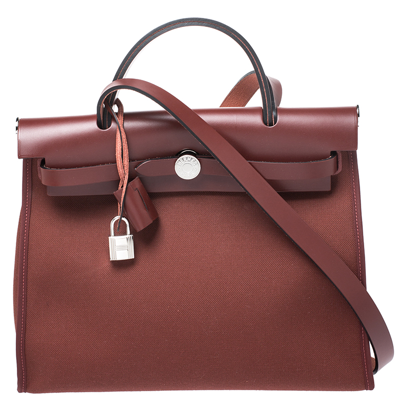 hermes herbag rouge h