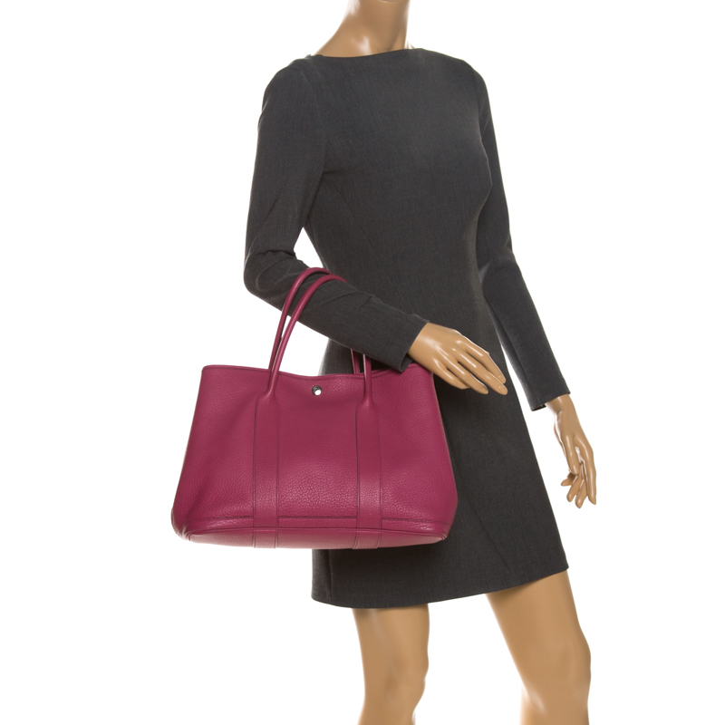 

Hermes Tosca Negonda Leather Garden Party PM Bag, Pink