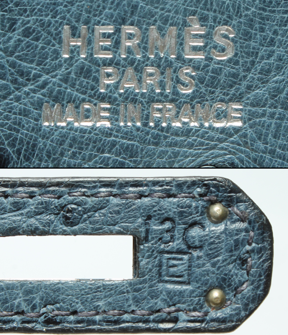 Hermès Birkin 35 Bleu Iris Ostrich - PHW