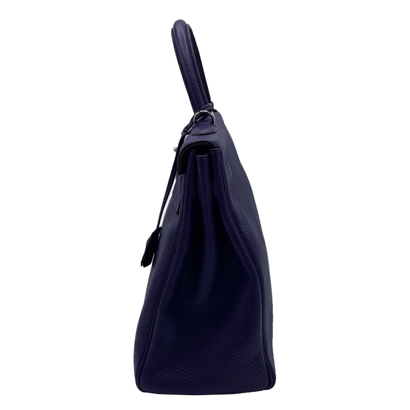 

Hermes Iris Togo Leather Palladium Hardware Kelly 35 Bag, Purple