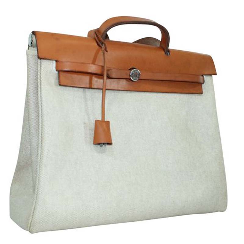 

Hermes Beige/Brown Canvas Her Bag