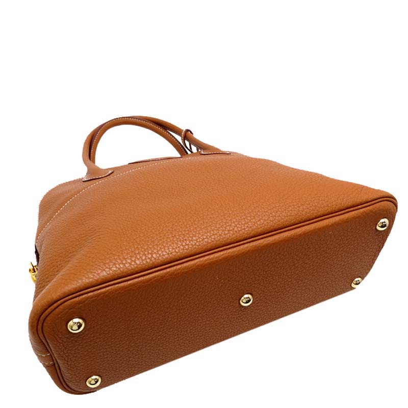 

Hermes Gold Taurillon Clemence Leather Bolide 31 Bag