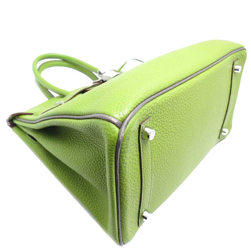 

Hermes Anis Green Togo Leather Palladium Hardware Birkin 30 Bag
