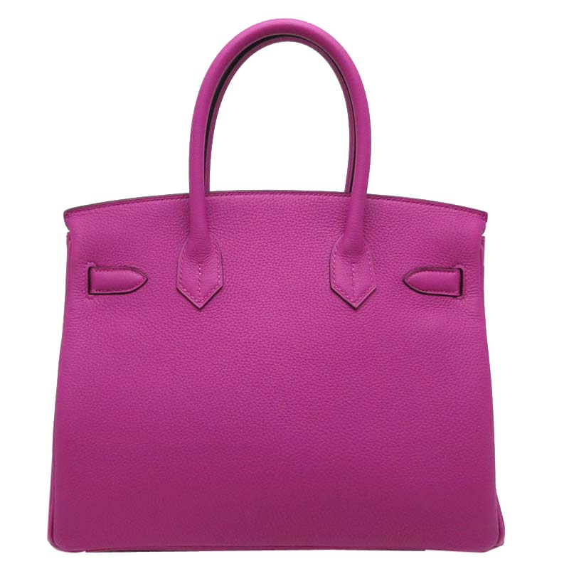 

Hermes Rose Purple Taurillon Clemence Leather Palladium Hardware Birkin 30 Bag