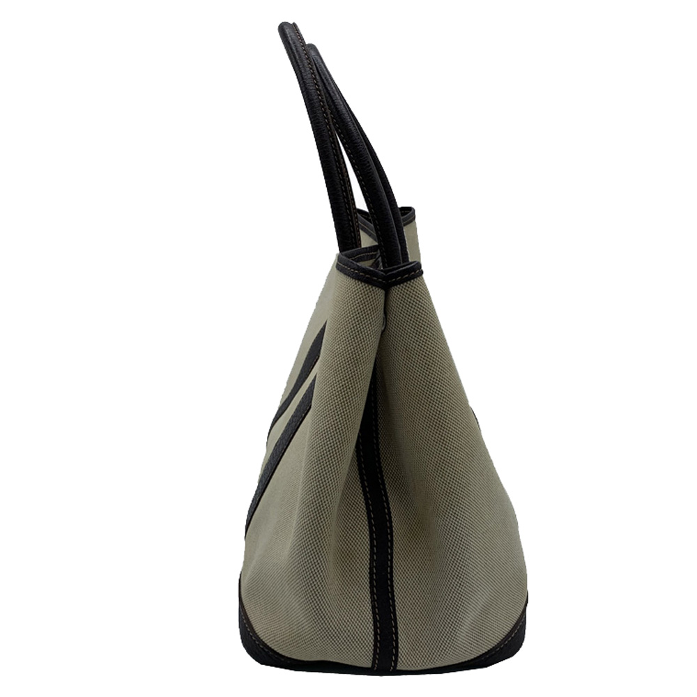 

Hermes Two Tone Canvas and Leather Garden Party 36 Bag, Multicolor