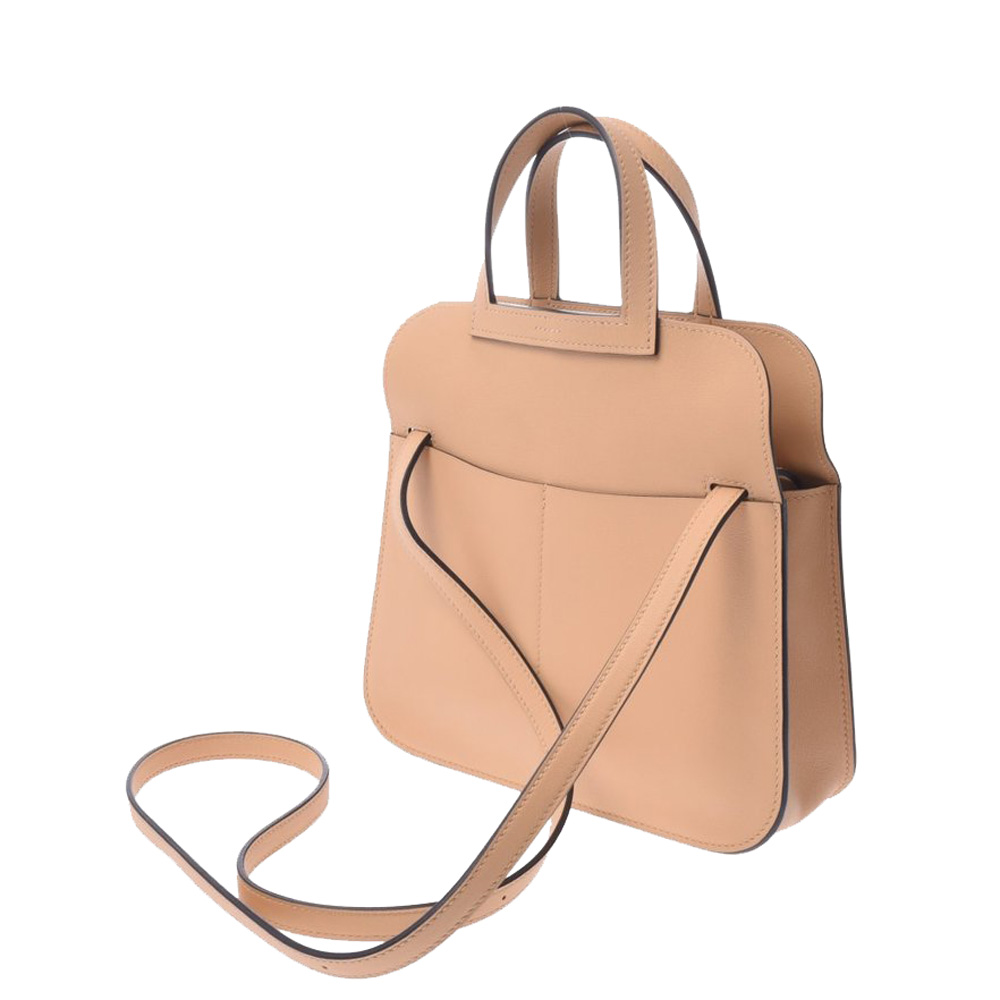 

Hermes Beige Swift Leather Arzan Mini Natural Sable Bag