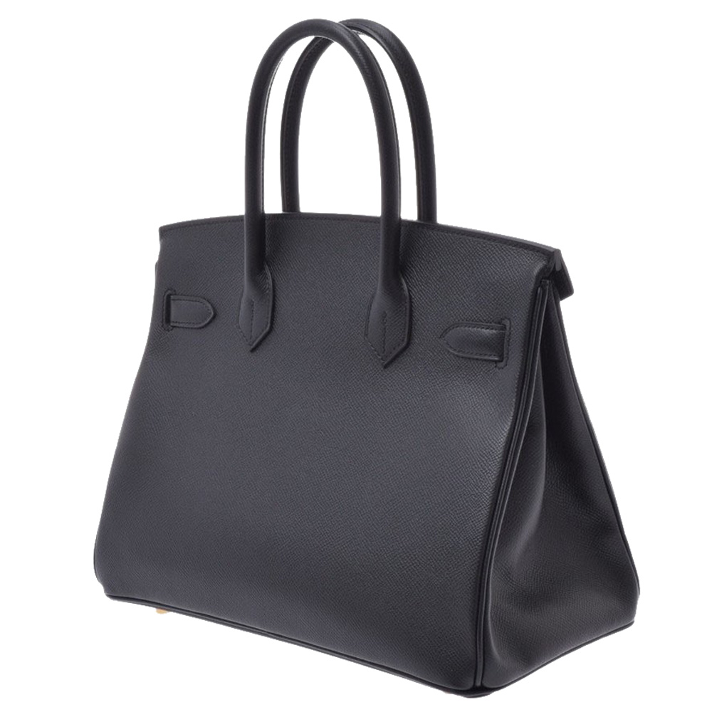 

Hermes Black Epsom Leather Gold Hardware Birkin 30 Bag
