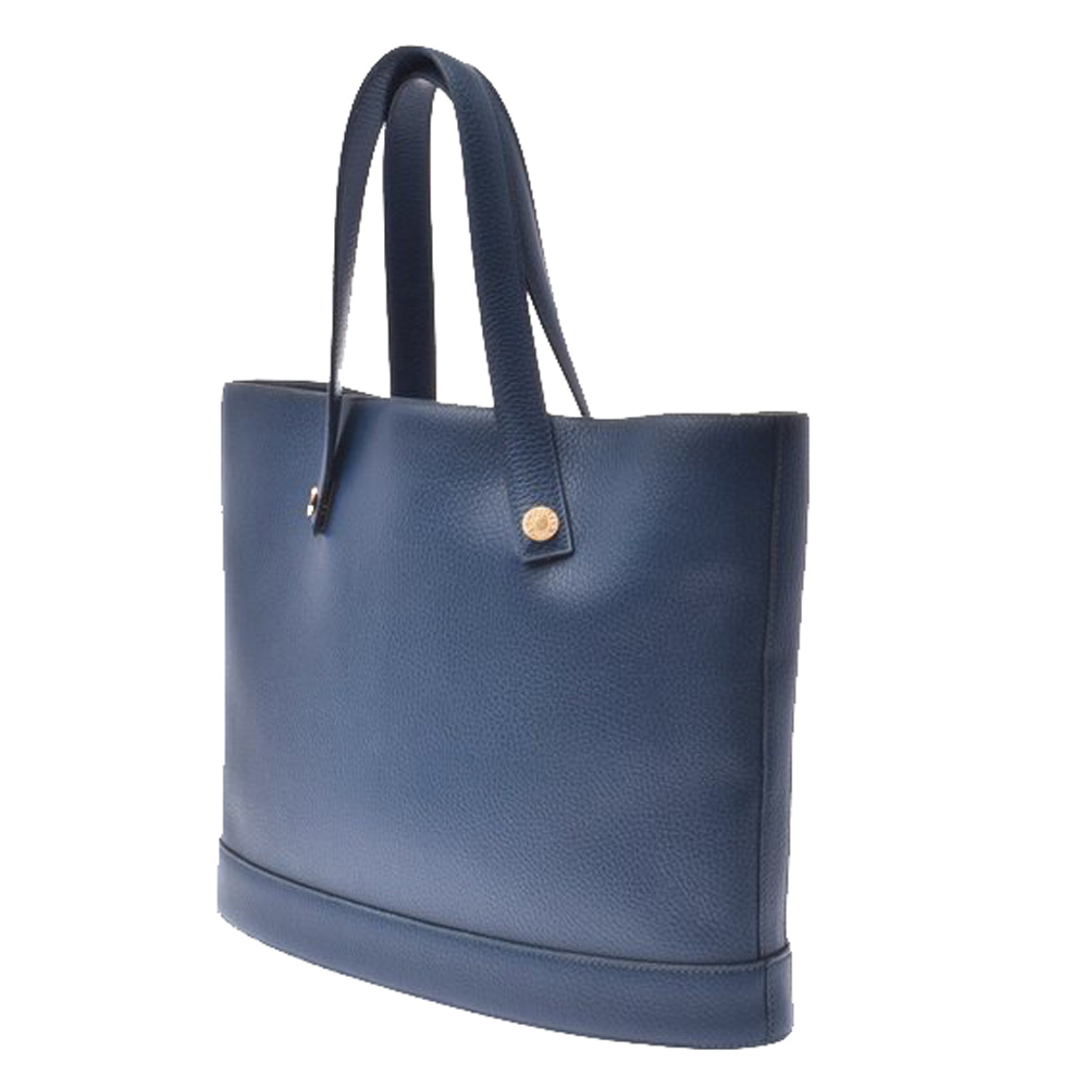 

Hermes Blue Leather Courchevel Sorbonne Tote