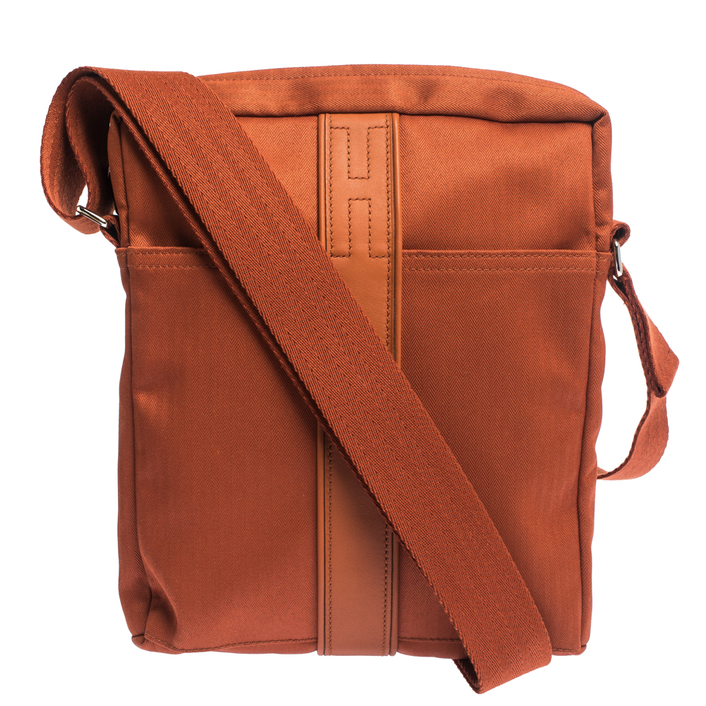 orange messenger bag