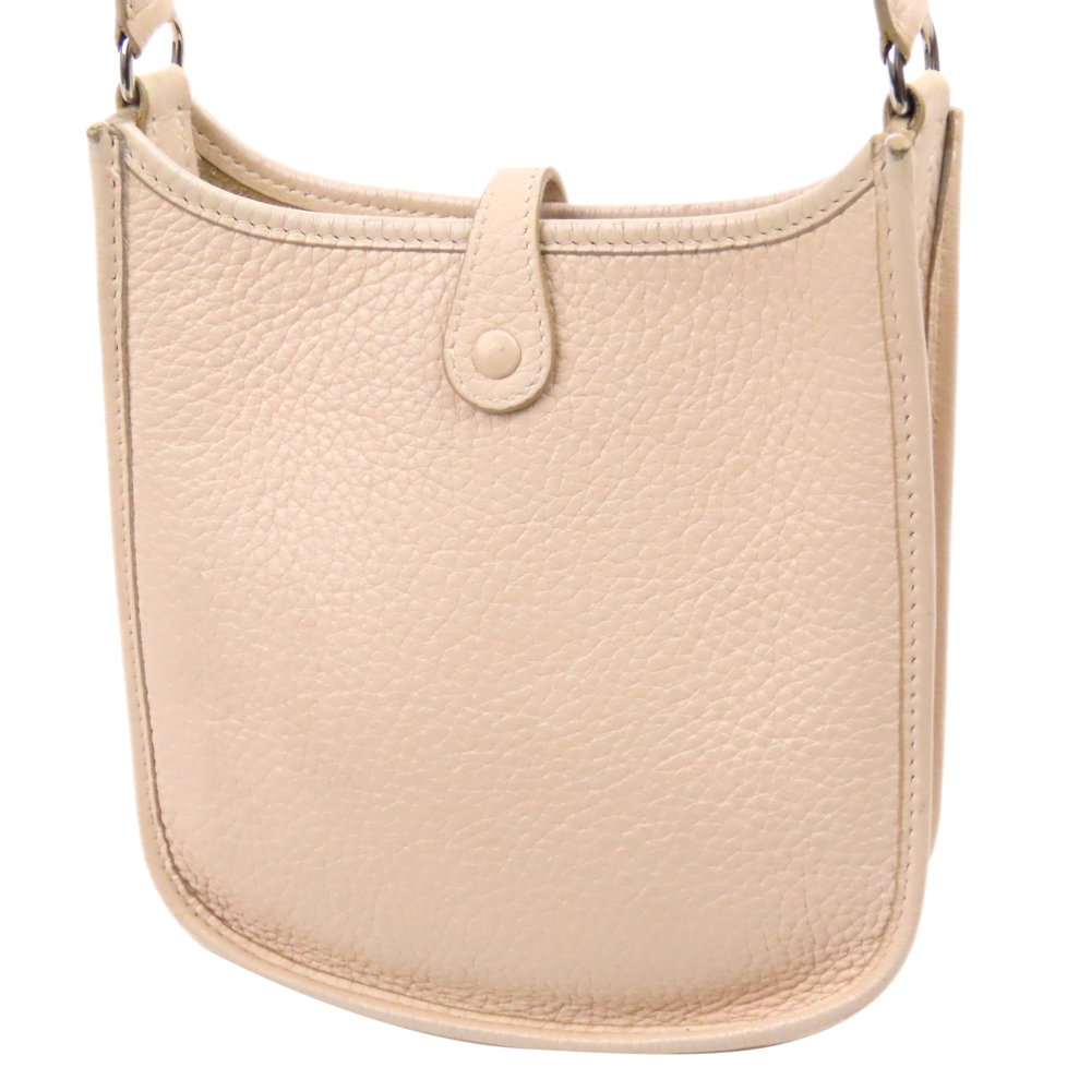 

Hermes Brown Clemence Leather Evelyne TPM Bag, Beige