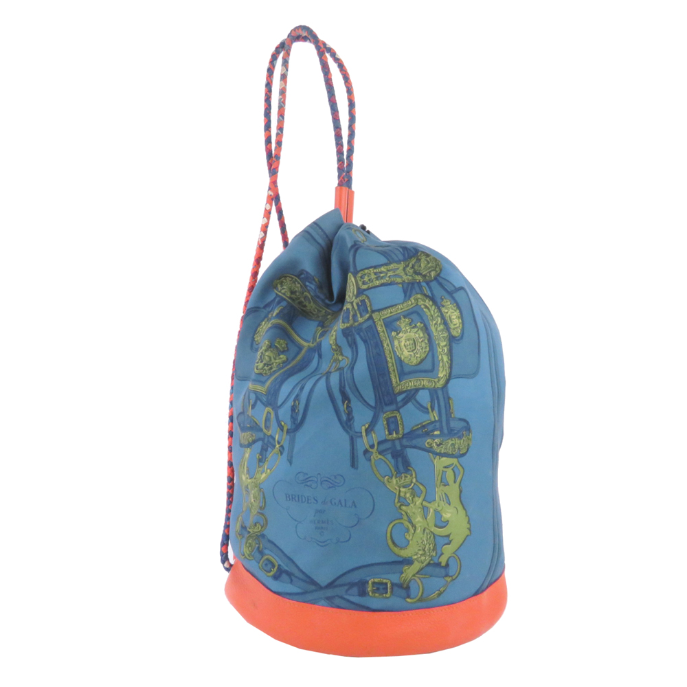 

Hermes Multicolor Silk Sac Soie Cool 22 Backpack