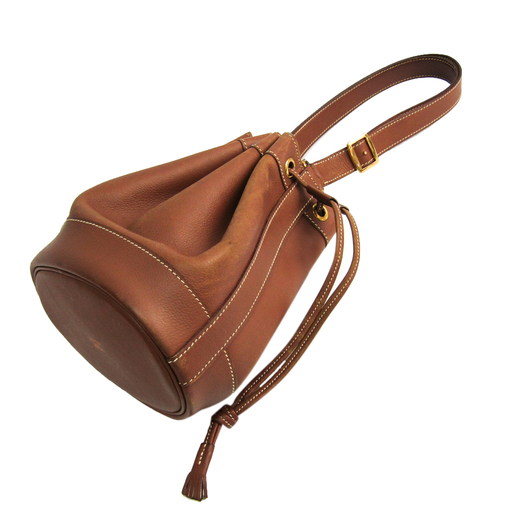 

Hermes Brown Leather Market Courchevel Shoulder Bag