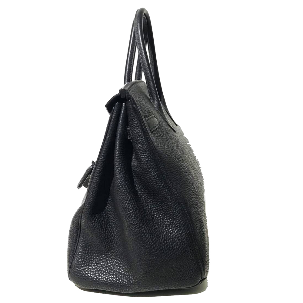 

Hermes Black Togo Leather Palladium Hardware Birkin 35 Bag