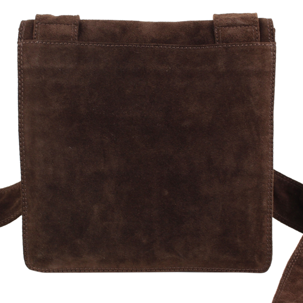 

Chanel Brown Suede Messenger bag