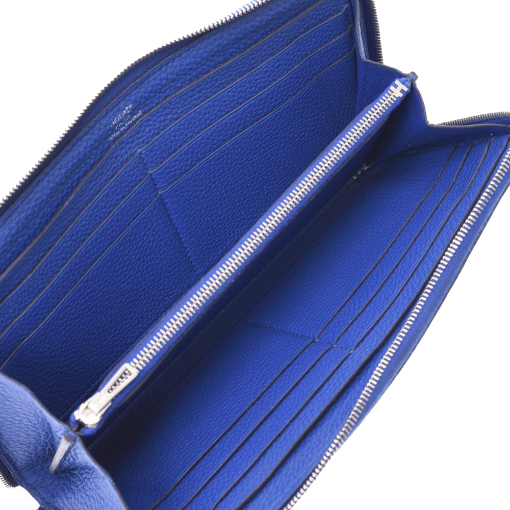 

Hermes Electric Blue Togo Leather Azap Classic Wallet