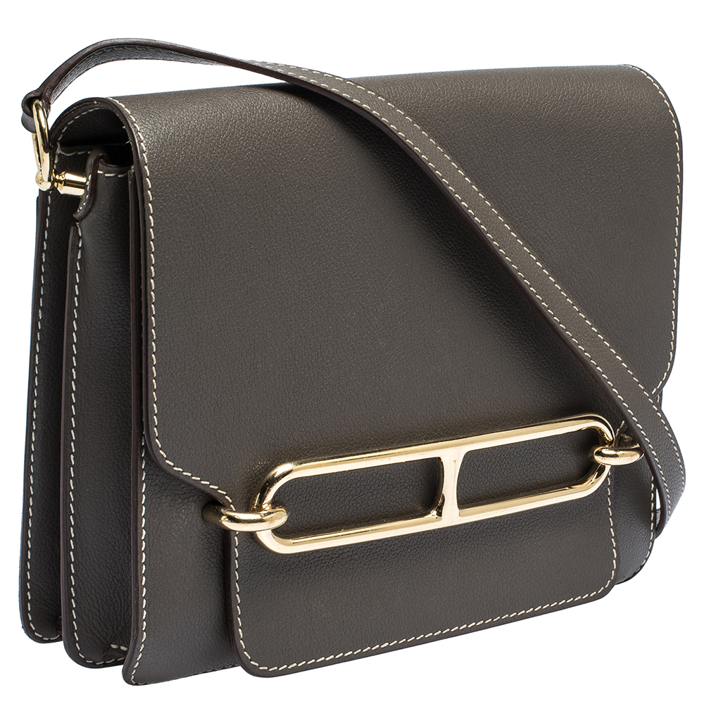 Hermes Etoupe Evercolor Leather Roulis 23 Bag Hermes | TLC