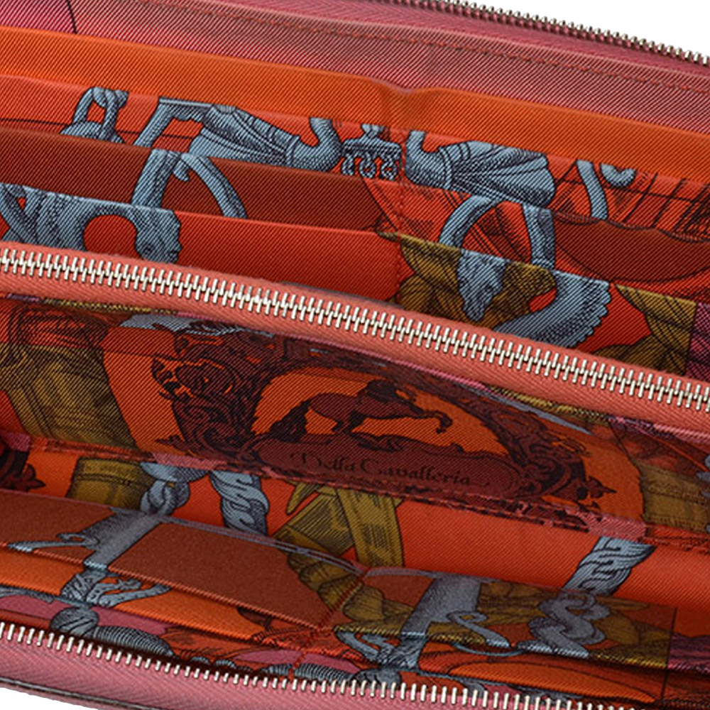 

Hermes Pink Epsom Leather Azap Wallet