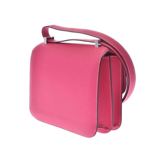 

Hermes Pink Epsom Leather Constance 24 Bag