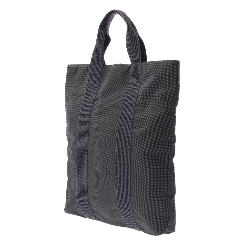 

Hermes Grey Canvas Herline Cabas Bag