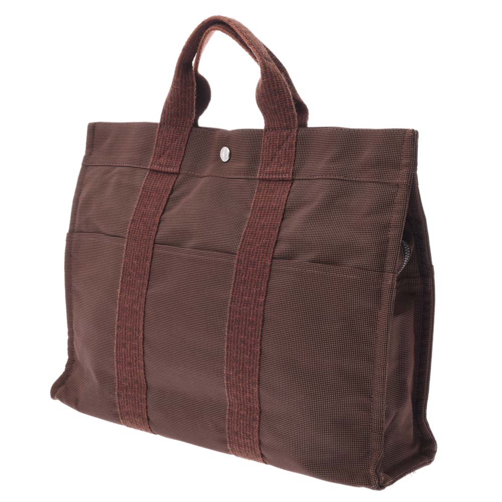 

Hermes Brown Canvas Herline MM Bag
