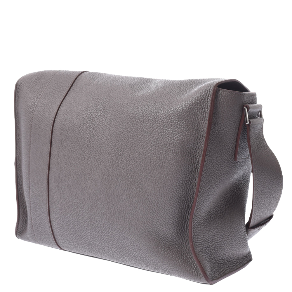 

Hermes Grey Clemence Leather Bag