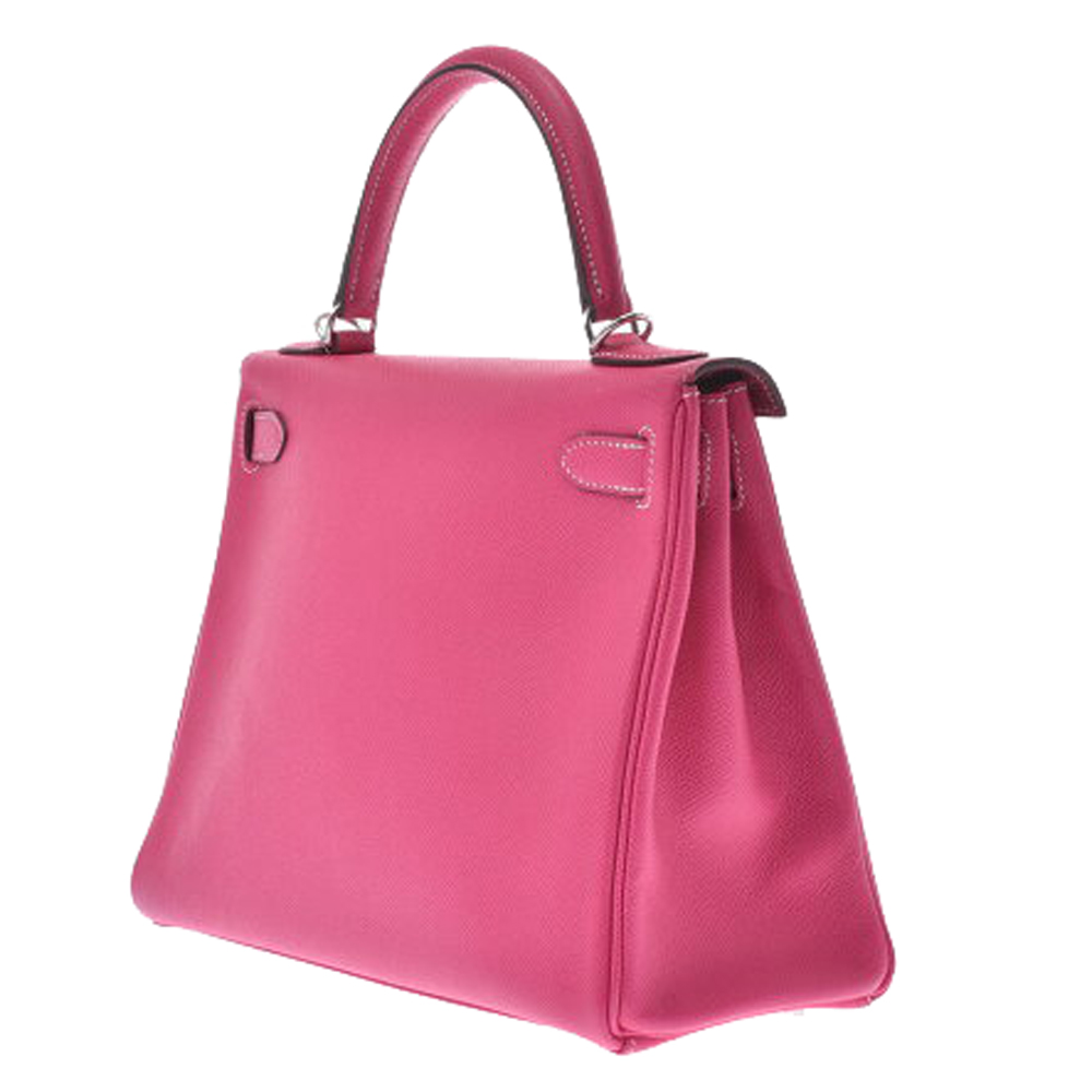 

Hermes Pink Epsom Leather Candy Berkin Bag