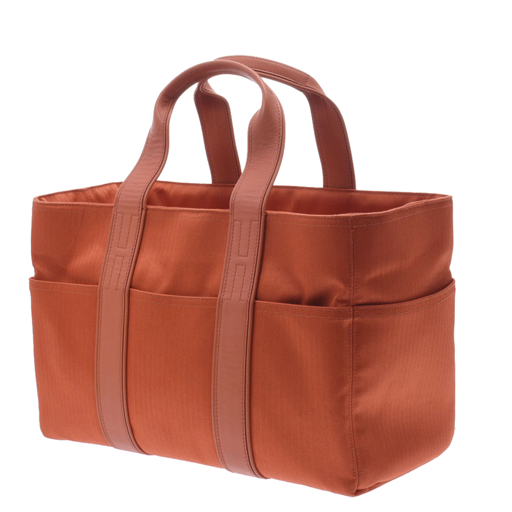 

Hermes Orange Nylon Acapulco MM Bag