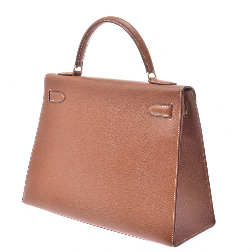 

Hermes Brown Courchevel Leather Kelly Sellier 32 Bag