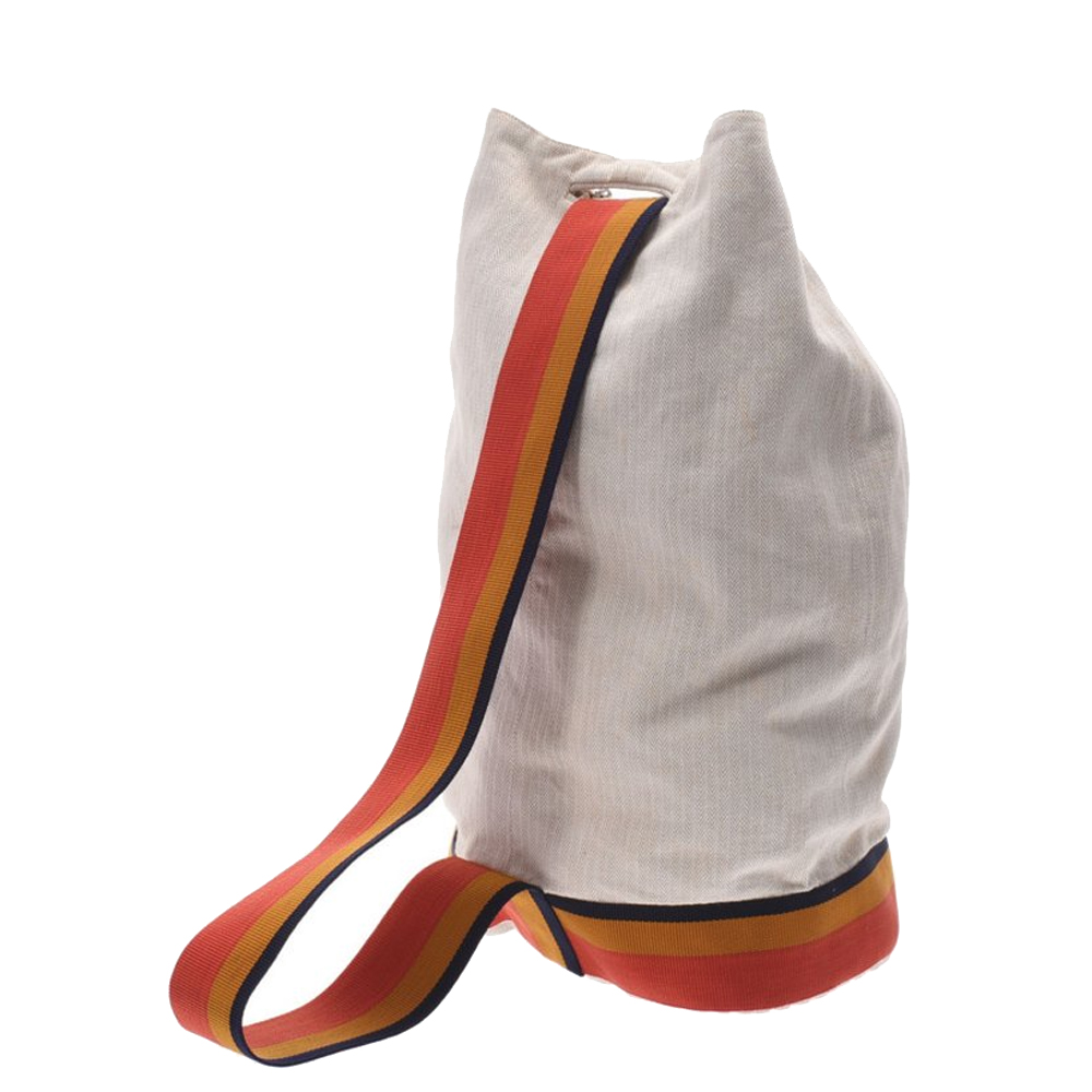 

Hermes Beige Canvas Cavalier Shoulder Bag