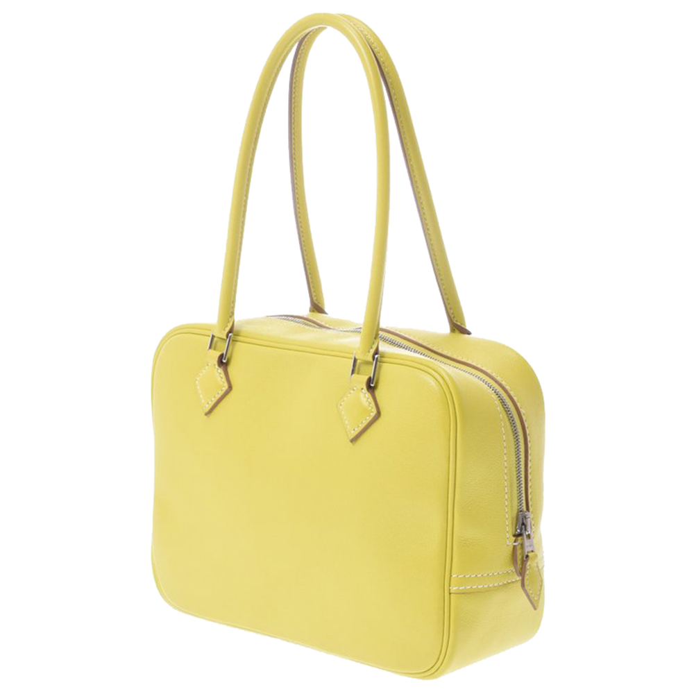 

Hermes Yellow Swift Leather Plume Bag