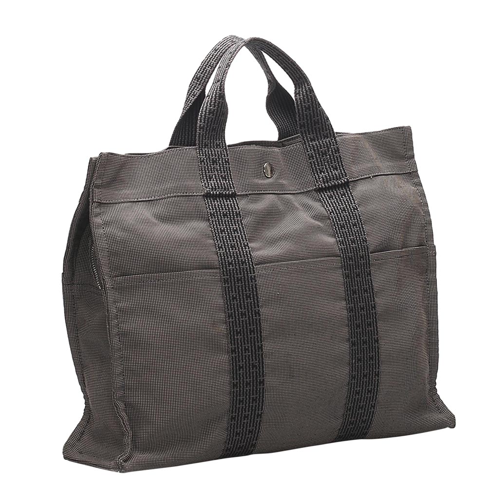 

Hermes Grey Canvas Fourre Tout MM Bag