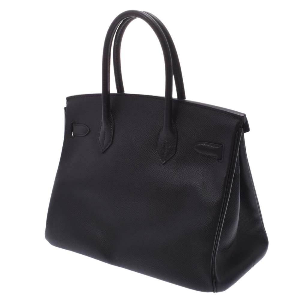 

Hermes Black Epsom Leather Birkin 30 bag